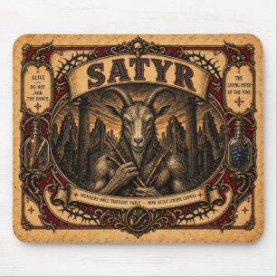 Mousepad Sátiro, Monstro de Circo Vintage