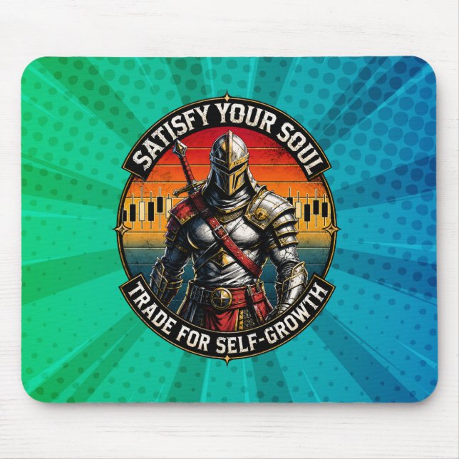 Mousepad Satisfazer a Sua Alma Negociar para o Cavaleiro do (Frente)