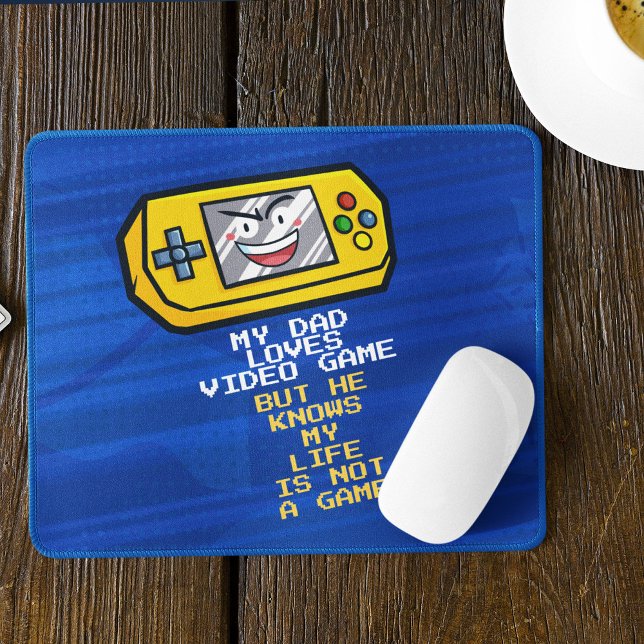 Mousepad Saudação de Dia de os pais Portátil de Jogo Amarel (Criador carregado)