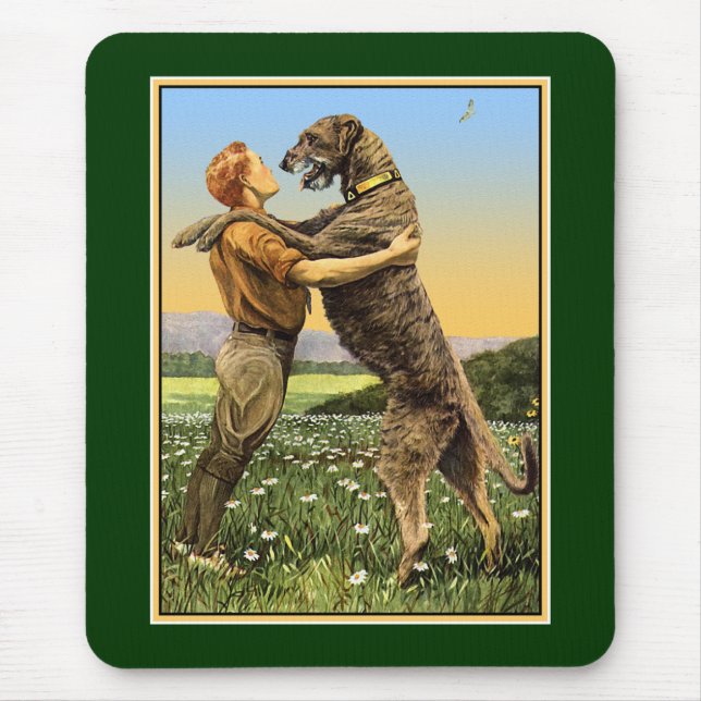 Mousepad "Saudação do Wolfhound Irlandês" (Frente)