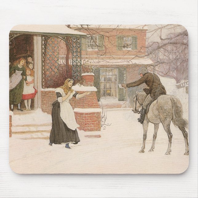 Mousepad Saudando o Carteiro por Robert Walker Macbeth (Frente)