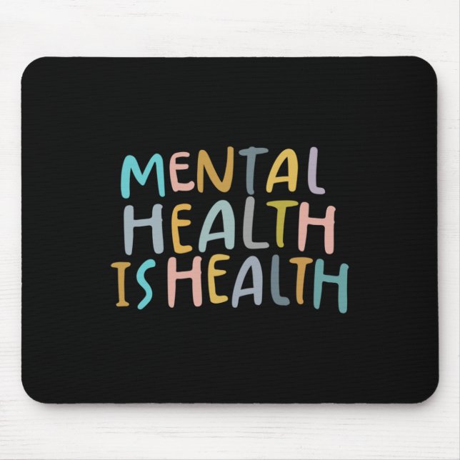 Mousepad Saúde É Sensibilização Para A Saúde Mental (Frente)