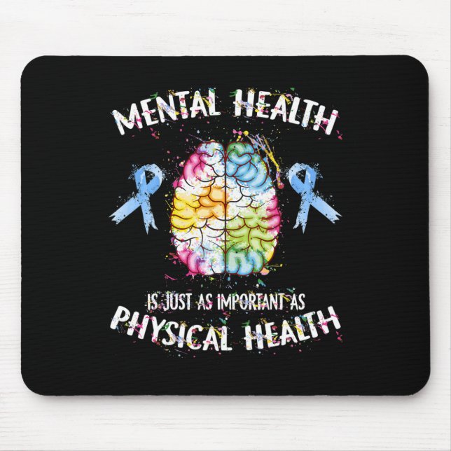 Mousepad Saúde É Tão Importante Quanto Saúde Física (Frente)