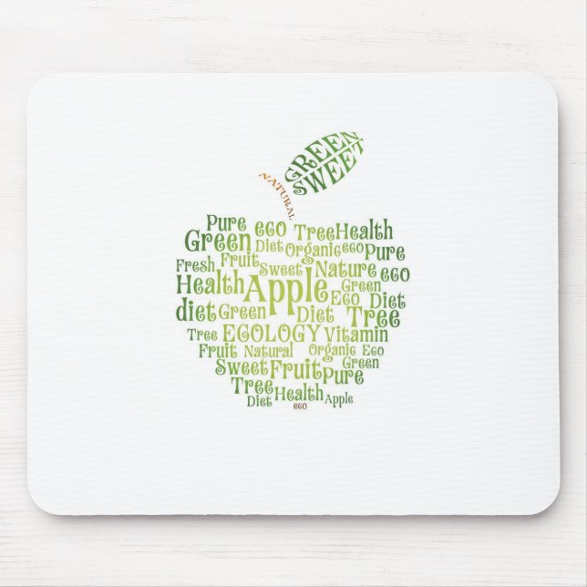 Mousepad Saúde Eco verde amigável (Frente)