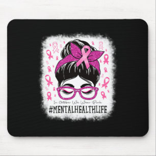 Mousepad Saúde Em Outubro Vestimos Mulheres Rosa Cancer De