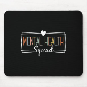 Mousepad Saúde Esquadrão Cérebro Doença Mental Sensibilizaç