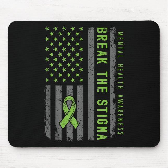 Mousepad Saúde Mental Das Mulheres Luta Contra A Estigma Sa (Frente)