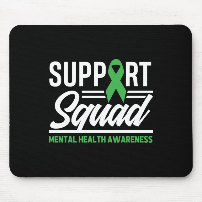 Mousepad Saúde Mental do Guerreiro Suporta Saúde Mental Esq (Frente)