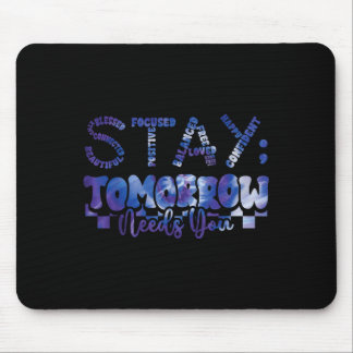 Mousepad Saúde Mental Fica Amanhã Prevenção ao Suicídio Awa