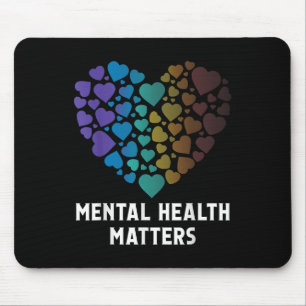 Mousepad Saúde Mental Homens Consciência da Saúde Mental Mu
