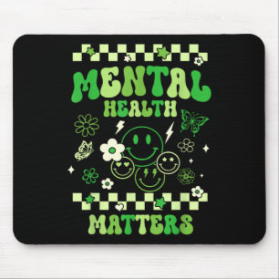 Mousepad Saúde Mental Sorria De Groovy Saúde Mental Awarene