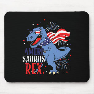Mousepad Saurus Rex 4 De Julho Dia Da Independência Do Dino