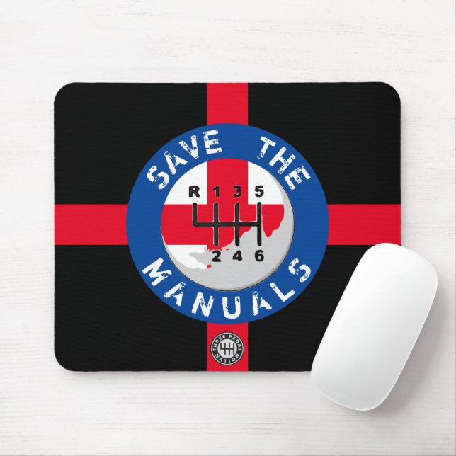 MOUSEPAD SAVE THE MANUALS (Com mouse)