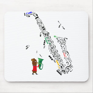 Mousepad saxofone