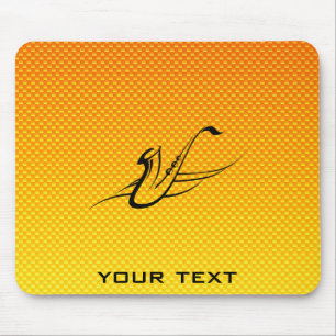 Mousepad Saxofone amarelo alaranjado