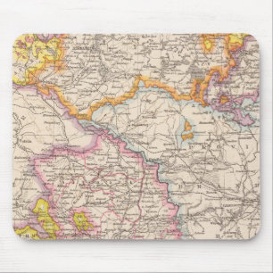 Mousepad Saxónia, Mecklenburg, Mapa Atlas de Anhalt