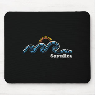 Mousepad Sayulita México Ondas de Surf Praia do Pôr do Sol