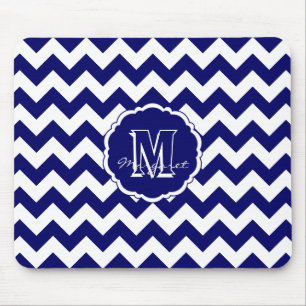 Mousepad SC Chevron Mouse Pad-Blue e White Dark