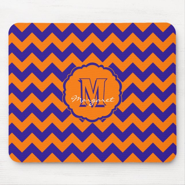 Mousepad SC Chevron Mouse Pad-Orange e Blue (Frente)