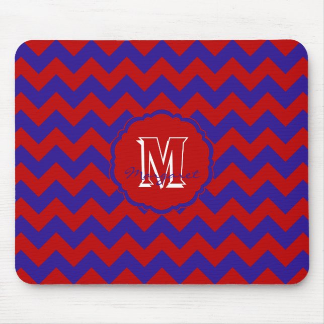Mousepad SC Chevron Mouse Pad-Red e Blue (Frente)