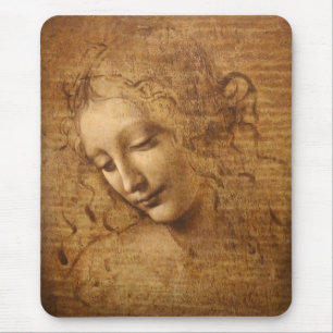 Mousepad Scapigliata de Leonardo da Vinci, Chefe de Mulher