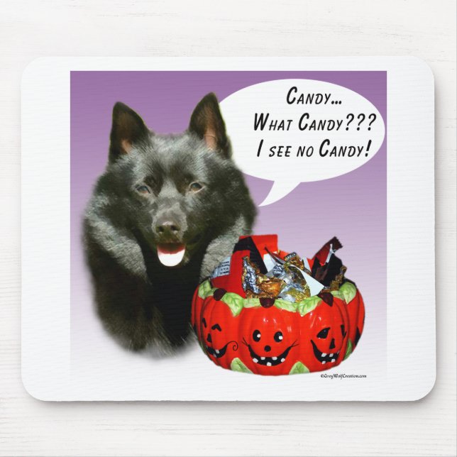 Mousepad Schipperke Halloween Candy (Frente)