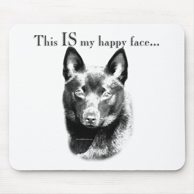 Mousepad Schipperke Happy Face (Frente)