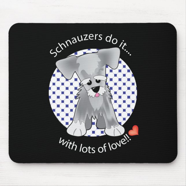 Mousepad Schnauzer do amor (Frente)