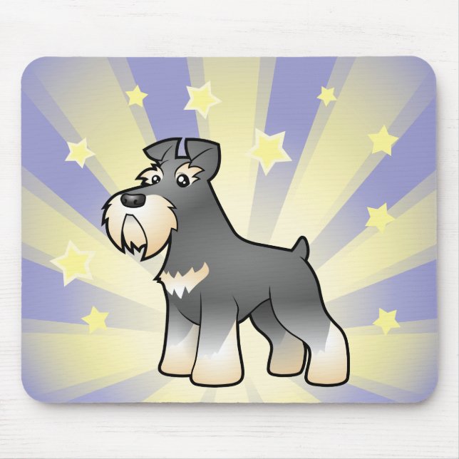Mousepad Schnauzer gigante/padrão/diminuto de pouca estrela (Frente)