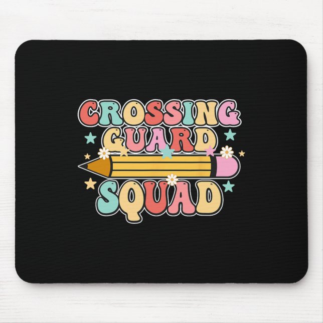 Mousepad School Crossing Guard Retro Back To School Cool Ap (Frente)