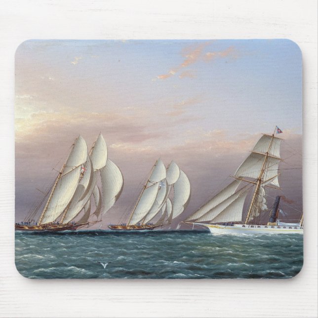 Mousepad Schooners Dreadnwon e Columbia 1870 (Frente)