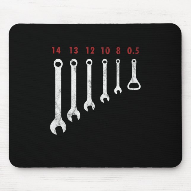 Mousepad Schraubenschlssel Mechaniker Bier Schrauber Mechat (Frente)