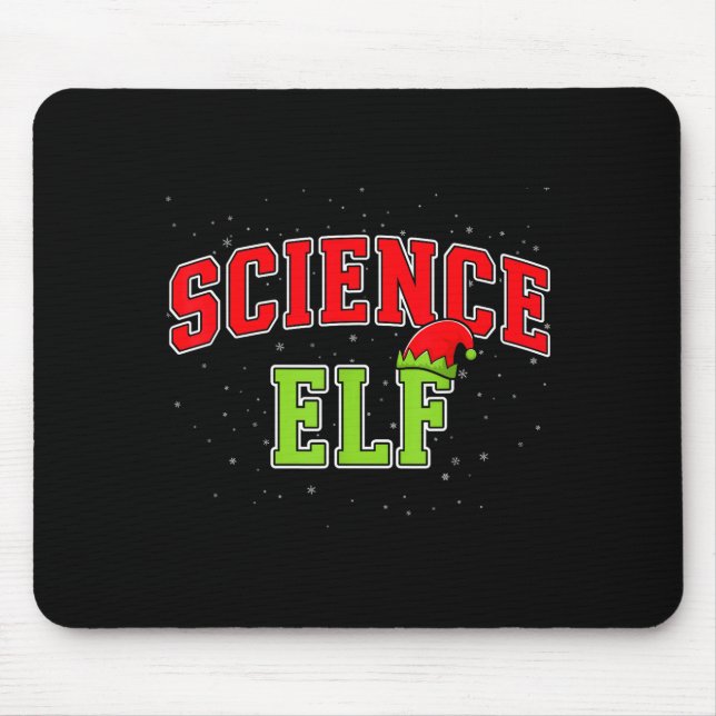 Mousepad Science Elf Christmas Family Matching Group Xmas S (Frente)
