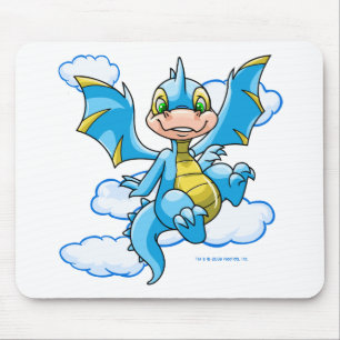 Mousepad Scorchio azul com sua cabeça nas nuvens