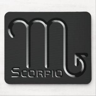 Mousepad SCORPIO, Design abstrato do Sinal Zodíaco,