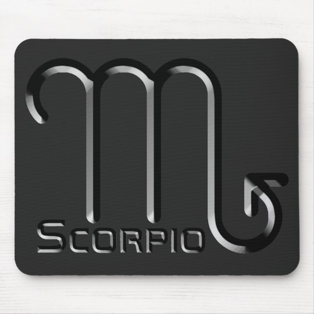 Mousepad SCORPIO, Design abstrato do Sinal Zodíaco, (Frente)