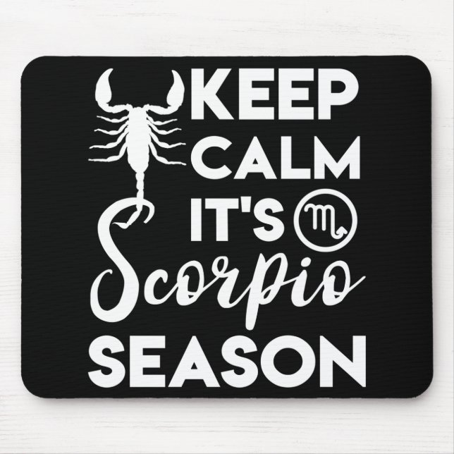 Mousepad Scorpio Season Zodiac Birthday Gift (Frente)