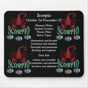Mousepad Scorpio - Sinal de Nascimento - Placa do Rato Zodi
