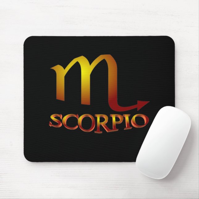 Mousepad Scorpio Star Dourada (Com mouse)
