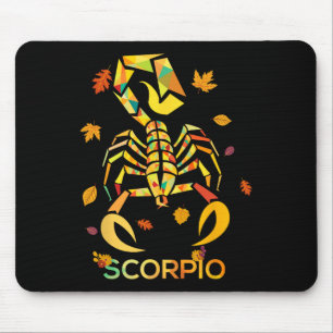 Mousepad Scorpio Zodiac Fall Scorpion Aniversário