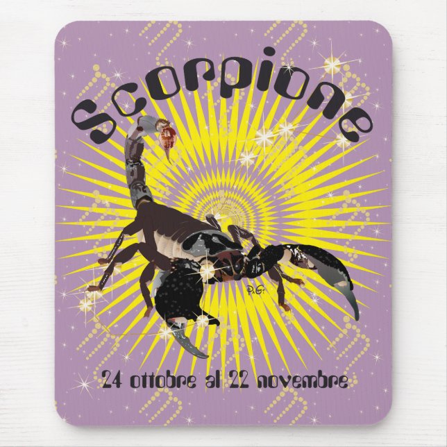 Mousepad Scorpione Taptini por rato (Frente)