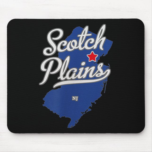 Mousepad Scotch Plains New Jersey Nj Map  (Frente)