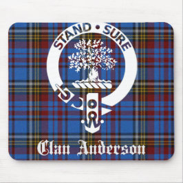 Mousepad Scottish Clan Anderson Crest & Tartan