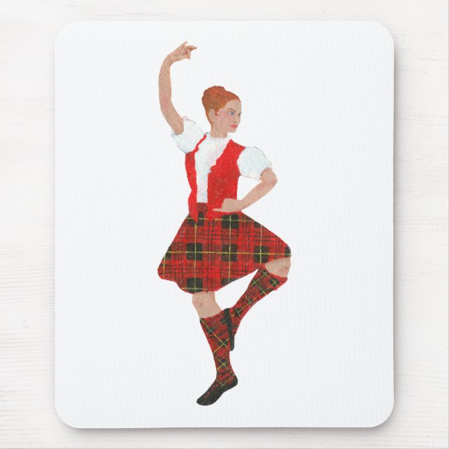 Mousepad Scottish Highland Dancer Erskine Tartan (Frente)