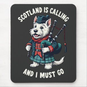 Mousepad Scottish Terrier Dog Scotland Está Chamando E Eu P