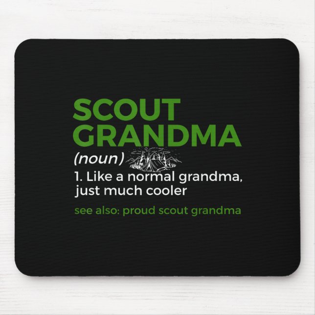 Mousepad Scouting Funny Scout Grandma Definition Proud Scou (Frente)