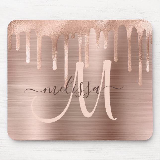 Mousepad Script de Blush de Metal com Dissipação Dourada de (Frente)