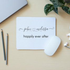 Mousepad Script de Citação de Casamento Simples Nomes