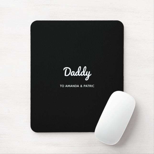 Mousepad Script de Dia de os pais Moderno de Nomes de Crian (Com mouse)