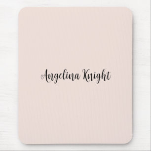 Mousepad Script de manuscrito simples Elegante Na moda Chic